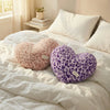 Leopard Print Heart-Shaped Plush Cushion