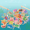 Wooden Magnetic Fishing Game for Toddlers