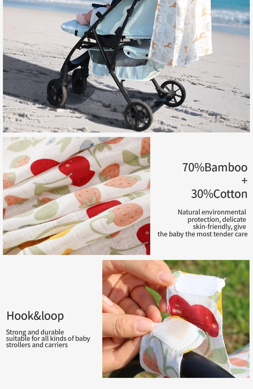 Breathable Baby Car Seat Cover & Sunshade Canopy