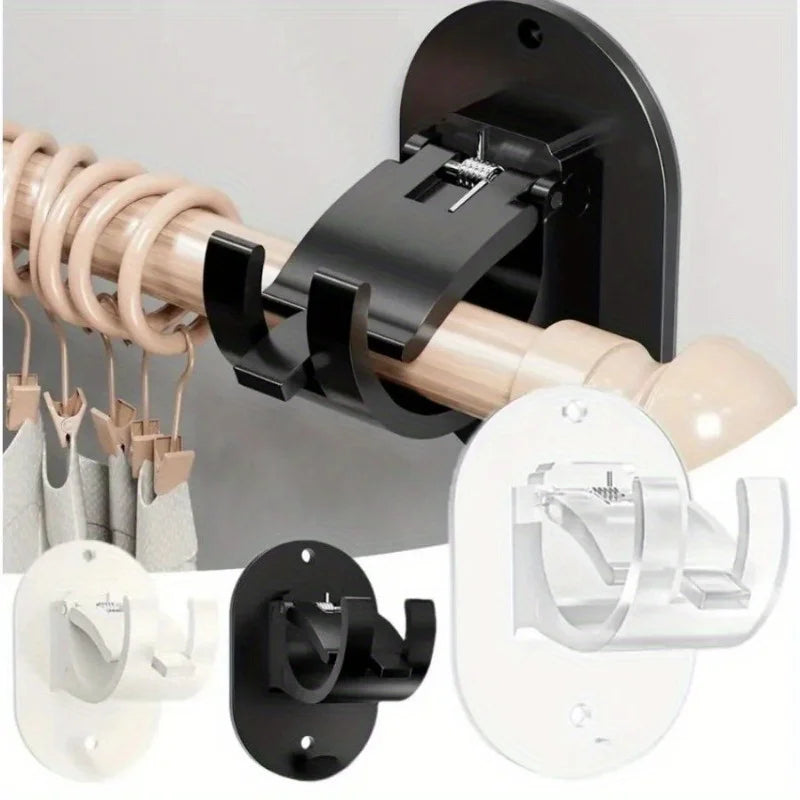 Self-Adhesive Curtain Rod Holders (Set of 2)