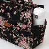 Large Capacity Canvas Tote Bag with Zipper Closure