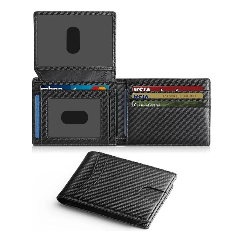Slim RFID-Blocking Carbon Fiber Wallet