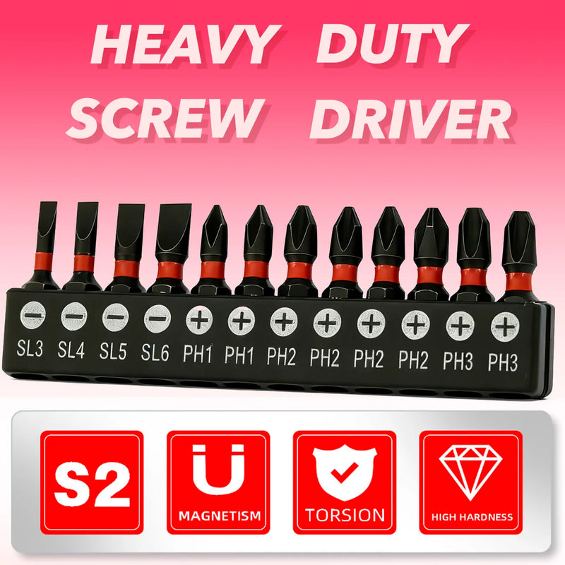 High-Strength Magnetic Screwdriver Bit Set