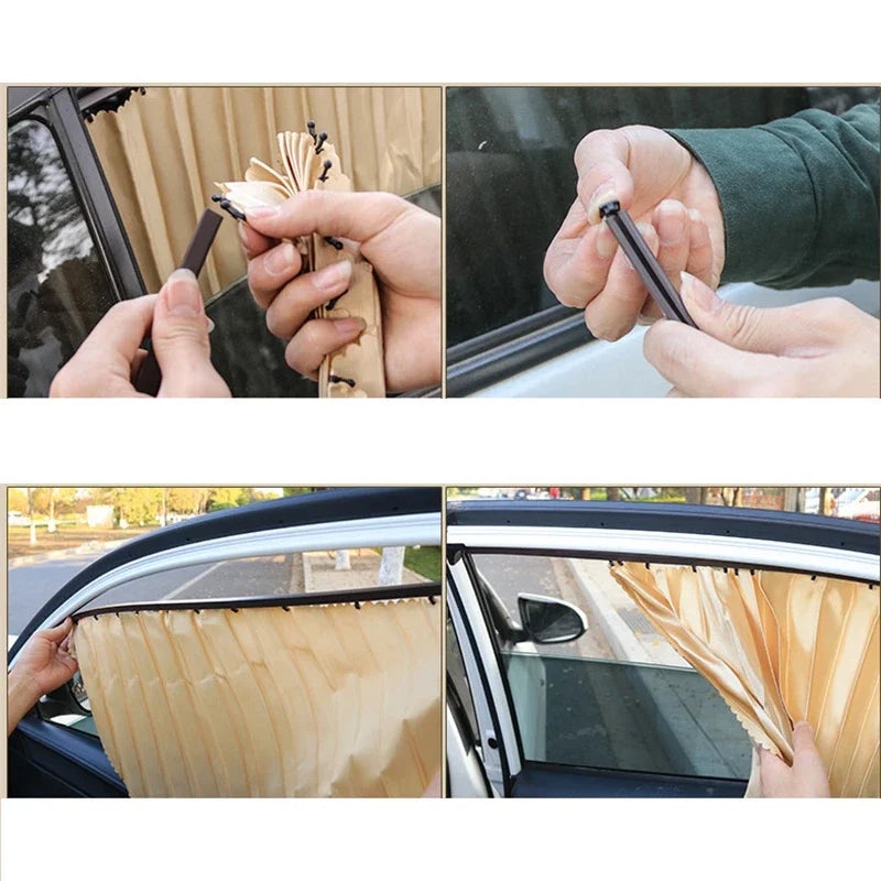 Magnetic Car Window Sun Shades - Set of 2