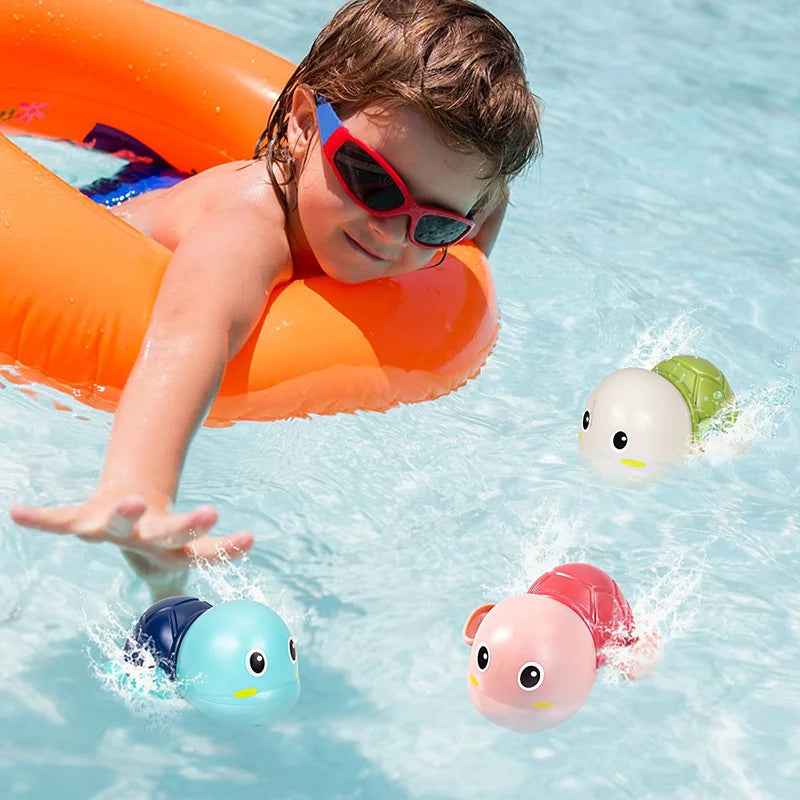 Wind-Up Swimming Animal Bath Toys for Toddlers