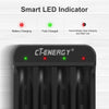4-Slot Fast Charger for AA/AAA Lithium Batteries with LED Indicator