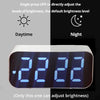 LED Mirror Digital Alarm Clock with Temperature Display