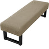Stretch Jacquard Bench Cover – Modern, Washable Slipcover for Living Room Seating