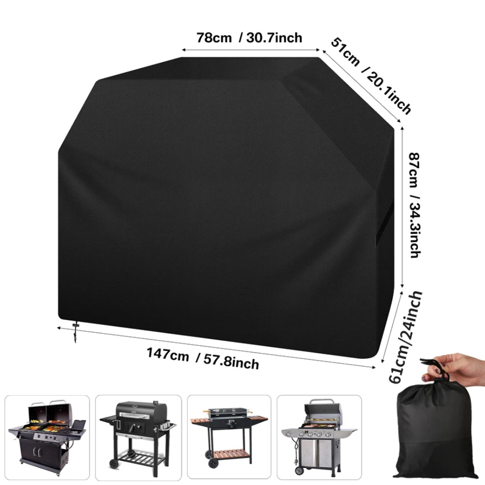 Waterproof Grill Cover with Adjustable Straps