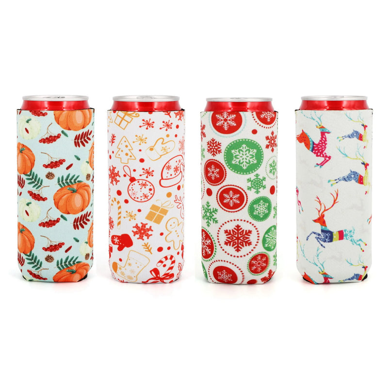 Slim Can Cooler Sleeves (4-Pack)