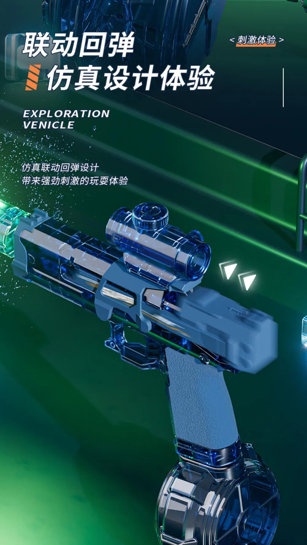 Electric Automatic Water Gun with Remote Trigger
