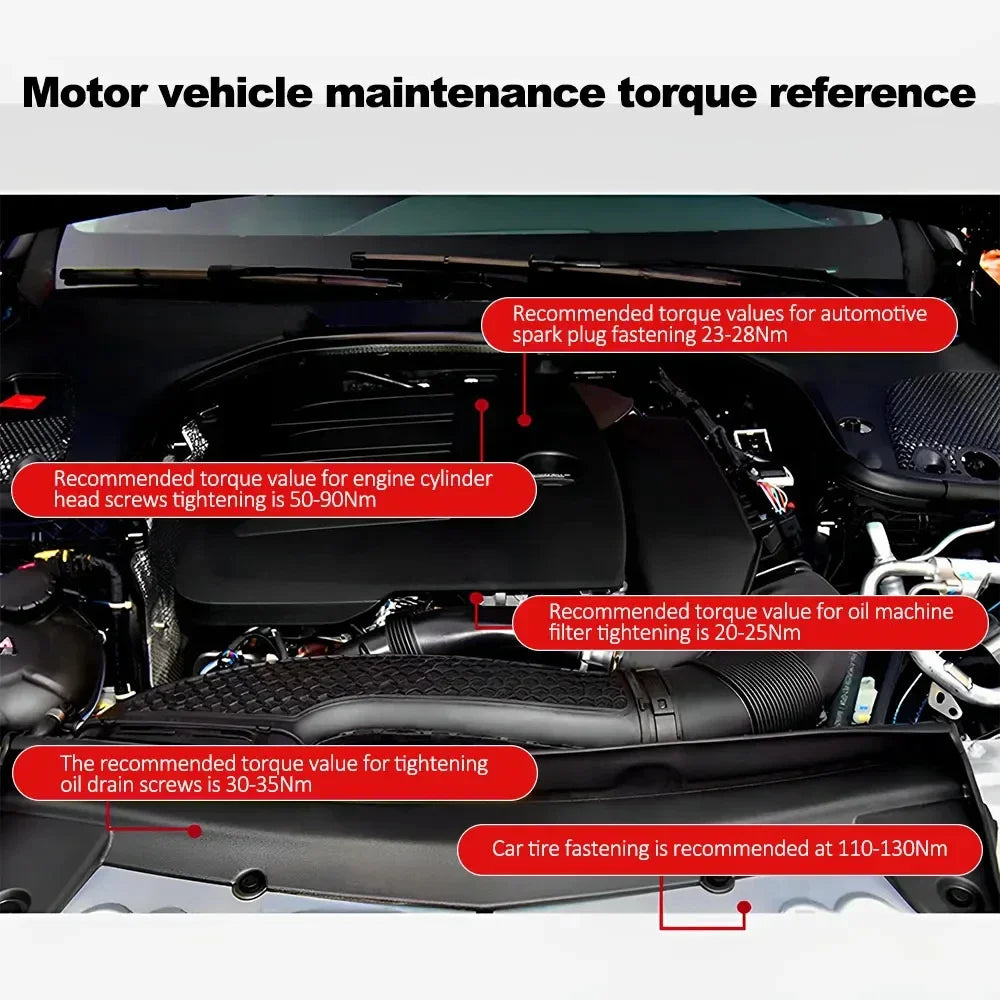 3/8" Drive Torque Wrench (5-60 N.m) with ±3% Accuracy
