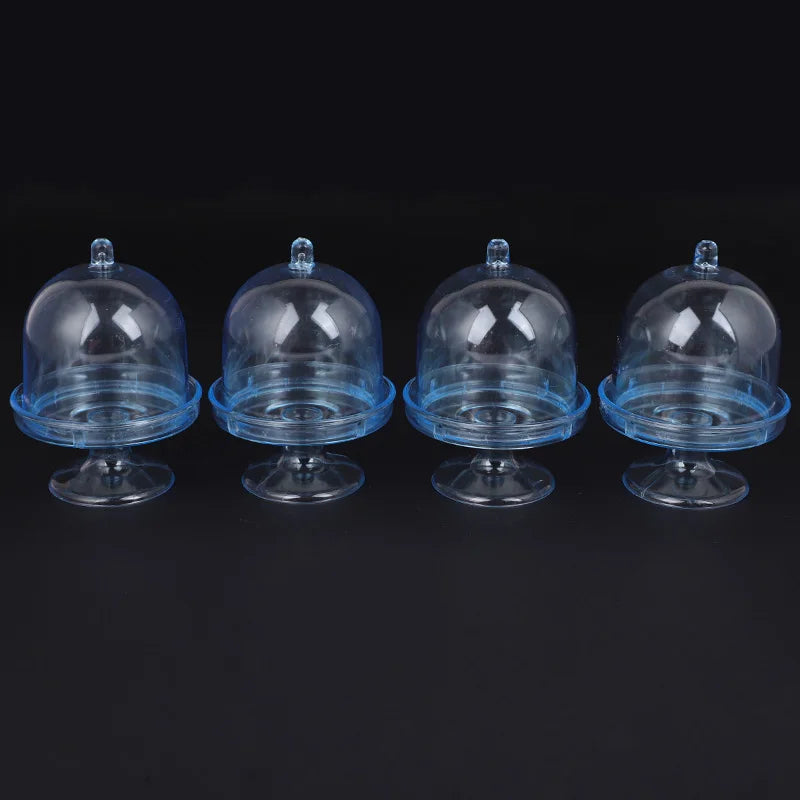 Mini Candy Cupcake Stand Holder with Clear Dome Lid