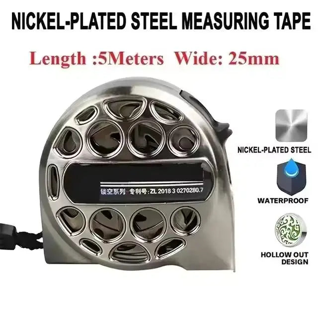 Heavy-Duty Steel Tape Measure with Corrosion-Resistant Finish
