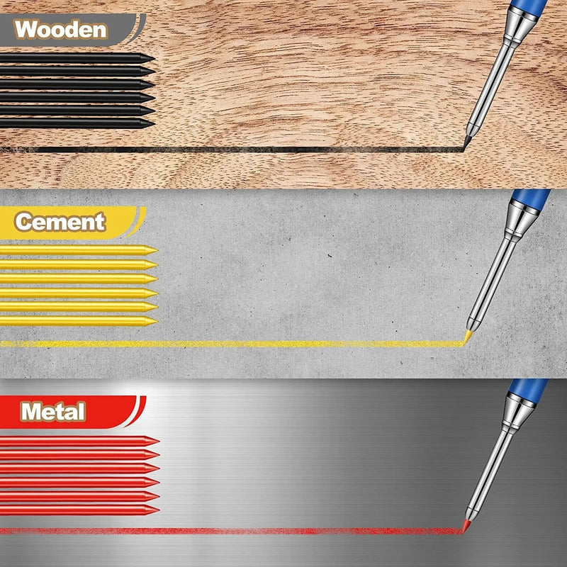 Heavy-Duty Carpenter Mechanical Pencil Set