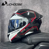Modular Flip-Up Motorcycle Helmet with Removable Chin Guard