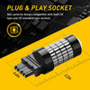 A black plug and play socket connector with a silver tip shown against a yellow background.
