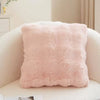 Plush Faux Fur Throw Pillow Cover
