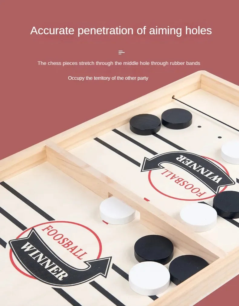 Fast-Sling Puck Board Game for Kids and Families