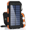 Solar Power Bank 80000mAh with LED Light and Compass
