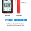 An ENG Smart Multimeter device showing a digital display and various function buttons.