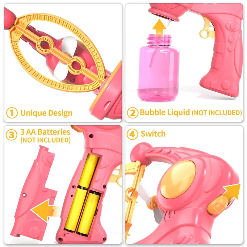 Automatic Bubble Gun for Kids
