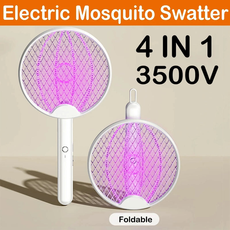 Foldable USB Rechargeable Electric Bug Zapper with UV Light Trap