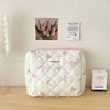 Bow Print Makeup Bag with Large Capacity