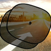 Car Window Sun Shades with Electrostatic Mesh for Heat Reduction