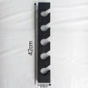 Wall-Mounted Wooden Hat Rack with 5 Hooks
