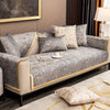 Gold-Foil Velvet Sofa Cushion Cover – Non-Slip, Machine Washable