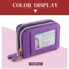 PU Leather Women's Multi-Slot Zipper Wallet Card Holder