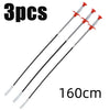 Three 160cm bendable drain augers with claw grabbers for hair and clog removal.