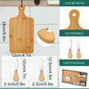 Bamboo Charcuterie Board Set with Cheese Tools