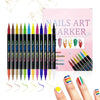 12-farbige Dual-Enden-Nagelkunst-Stifte