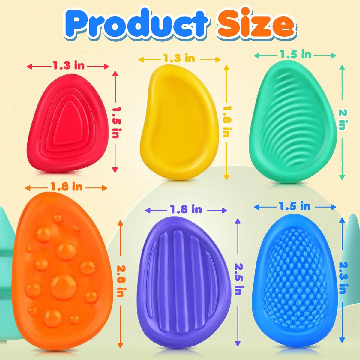 Tactile Sensory Stones for Anxiety Relief and Calm Focus