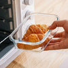 Clear Glass Food Storage Containers with Lids