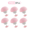 Six pink anti-slip bedsheet quilt clips shown in various angles