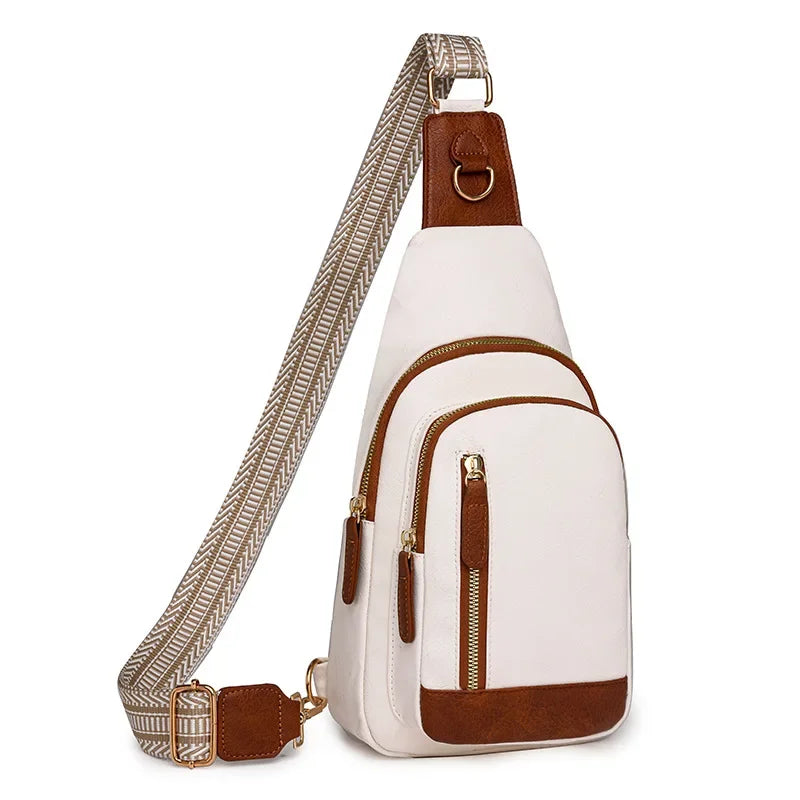 Elegant PU Leather Crossbody Sling Bag for Women