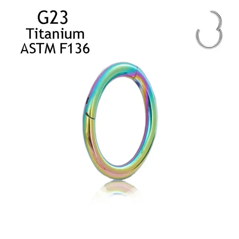 Aros Clicker de Acero Titanio con Bisagra