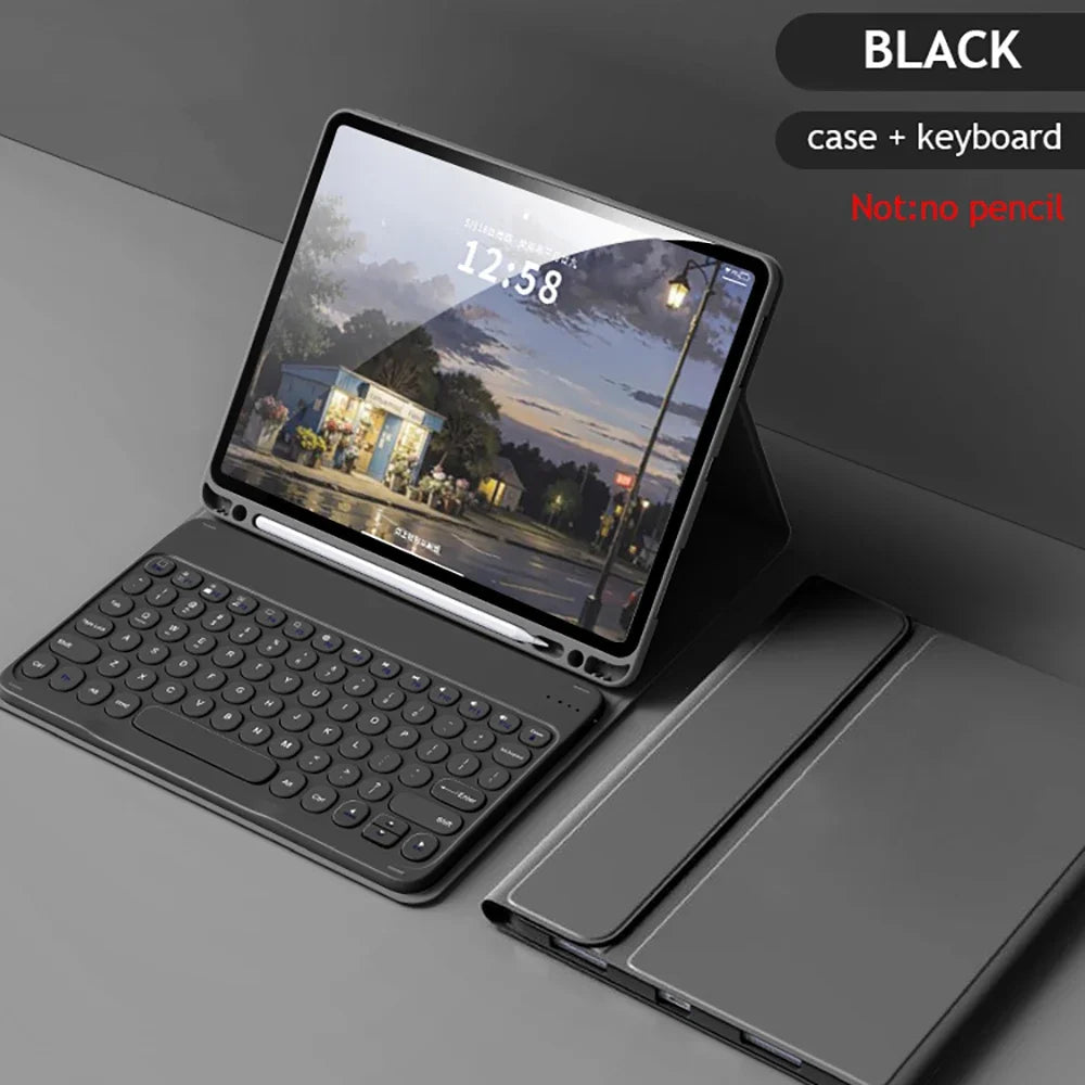 iPad Keyboard Case with Bluetooth Mouse