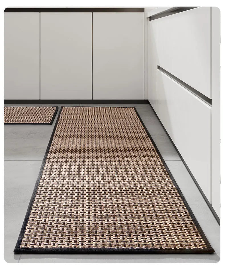 Absorbent Kitchen Runner Mat with Non-Slip Rubber Backing