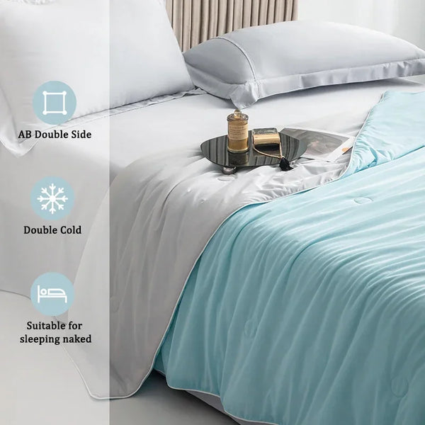 Cooling Summer Blanket with Double-Sided Comfort