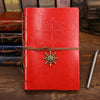 Vintage PU Leather Spiral Journal – Traveler's Notebook with Anchor Design