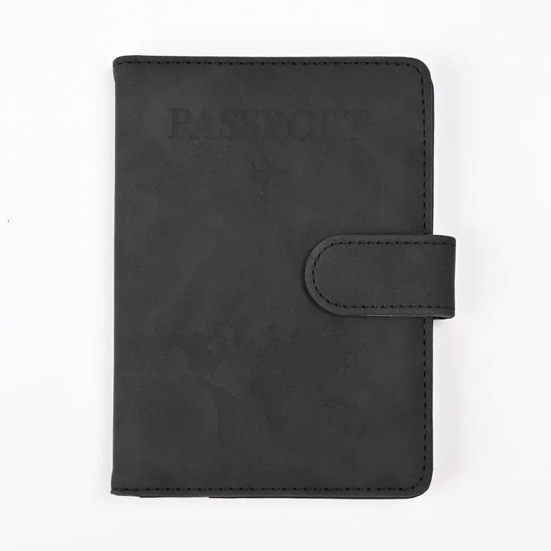 PU Leather Passport Holder with Credit Card Slots