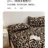 Cozy Plush Fitted Sheet with Leopard Print