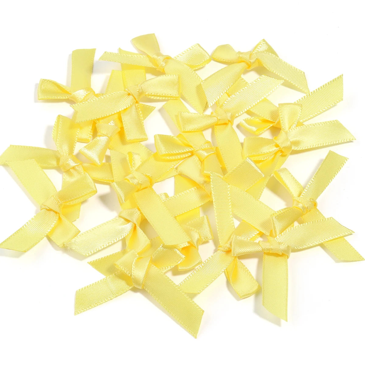 Satin Ribbon Bows for Crafts and DIY Projects (50-Pack)