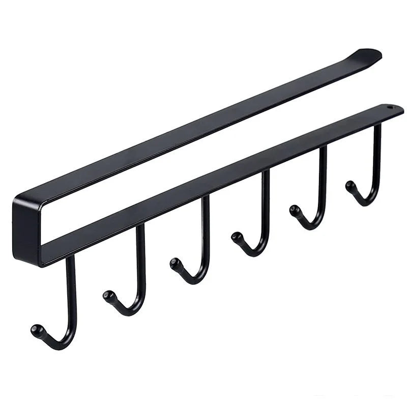 Wall-Mounted Hat Rack with 6 Hooks