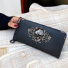 Skull Punk Style Long Wallet with RFID Protection