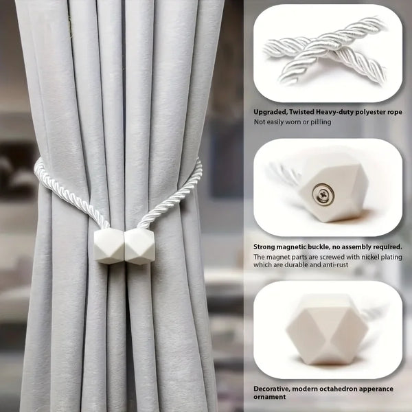 Magnetic Curtain Tiebacks (Set of 2)